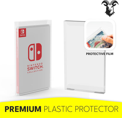 Caja protectora transparente para juegos de Nintendo Switch: estuche de exhibición seguro y a prueba de polvo para coleccionistas de Switch: almacenamiento de juegos premium