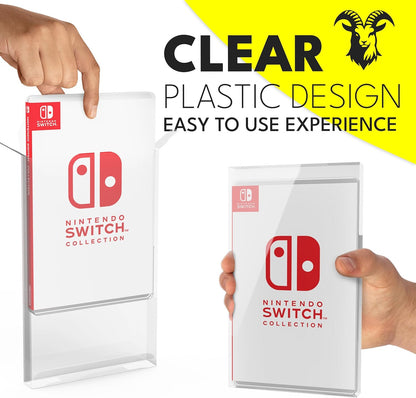 Clear Protective Box for Nintendo Switch Games - Dust-Proof and Secure Display Case for Switch Collectors - Premium Game Storage