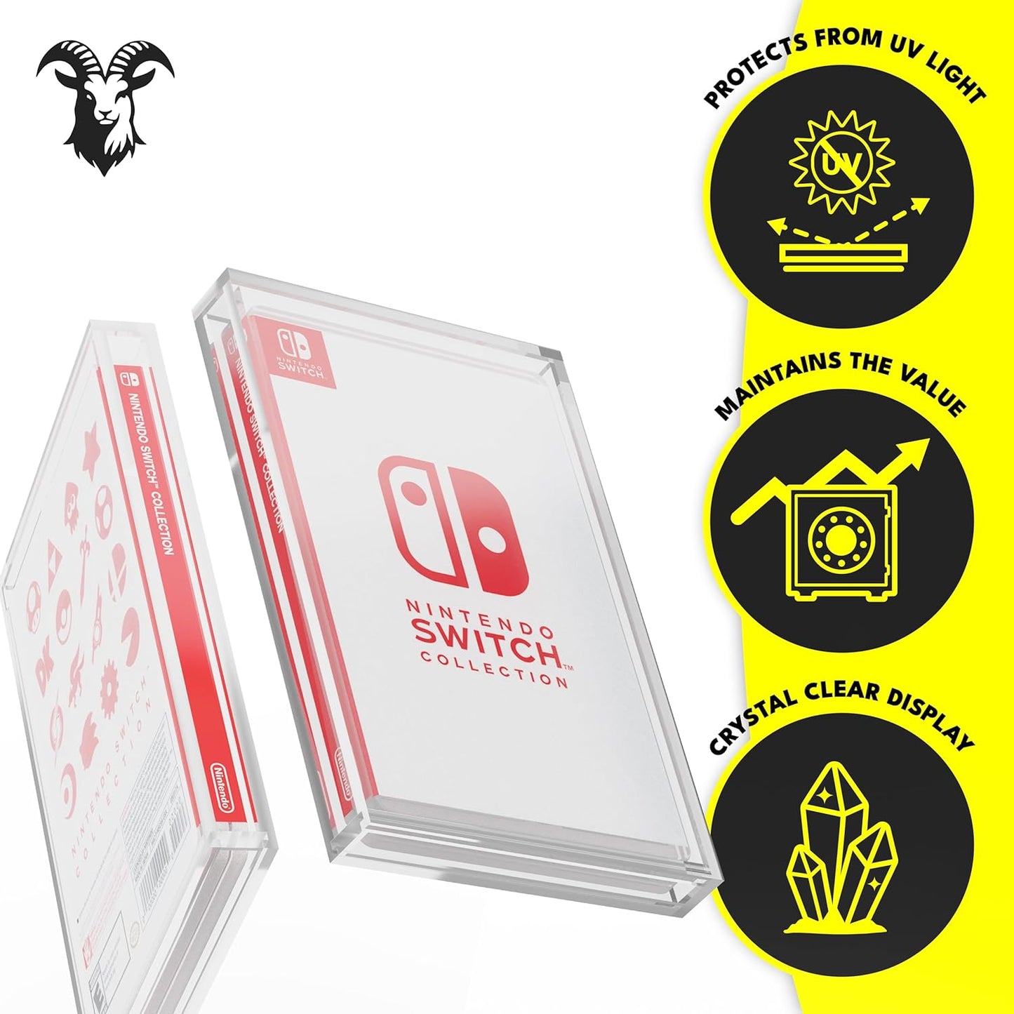 Acrylic Display Case for Nintendo Switch Games - Durable & Dust-Proof